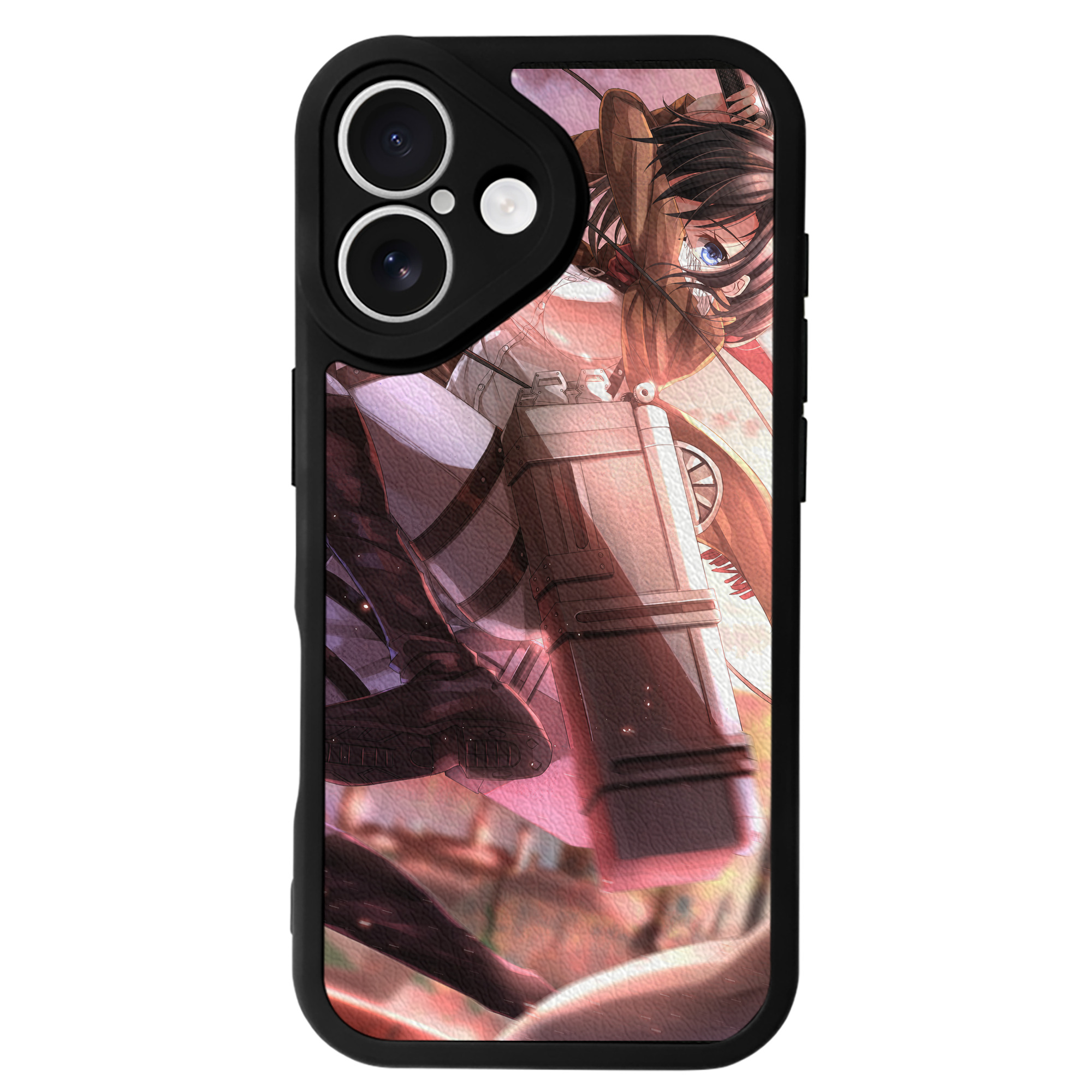 （画像用） 進撃の巨人 Attack on Titan 【iPhone 16シリーズ対応】シリコンスマホケース（レザー調） 材質：シリコン